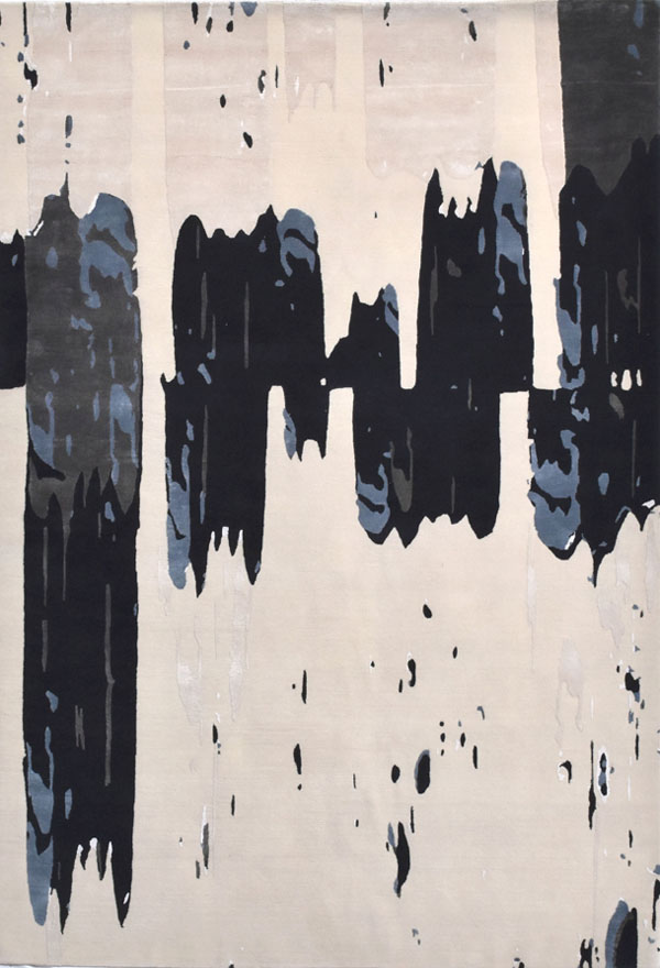 abstract design rug ink from our contemporary collection