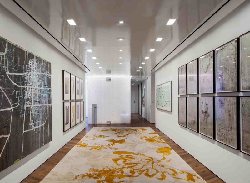 contemporary rug by rug art nyc in new york city high rise