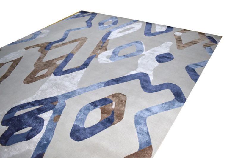 contemporary custom hand knotted rug design by rug art nyc