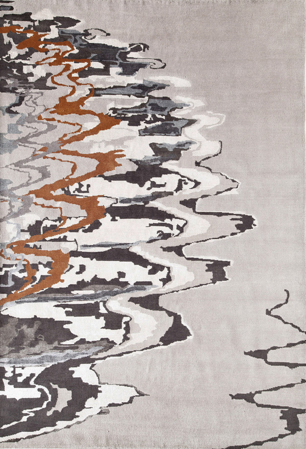 handknotted modern rugs. rug art