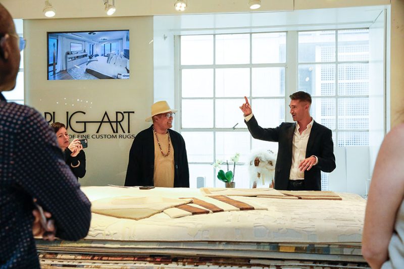 franco rivera and his contemporary rug collection for rug art nyc