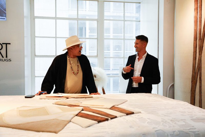 franco rivera and his contemporary rug collection for rug art nyc