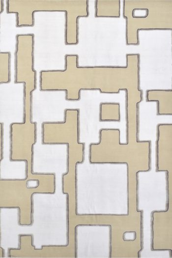 sugarcookie, a beautiful modern rug design in gradation of neutral colors.