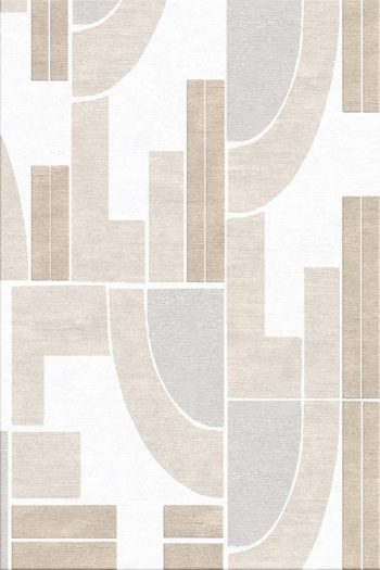 contemporary geometric rug design