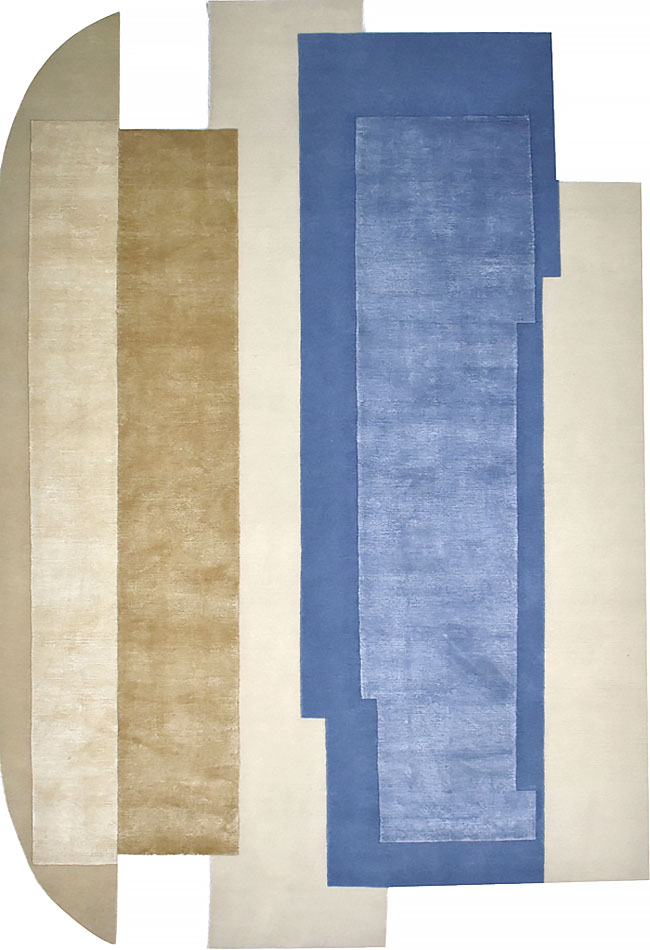 irregular shape rug from our odd shape collection geometric design rug