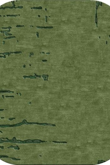 solid and simple rug design meadow in olive green color. rug art